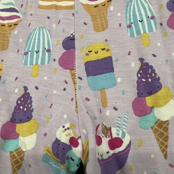 Little Sleepies Bamboo Girls 12/14 Purple Ice Cream Social Summer Pajama Set - Picture 5 of 5